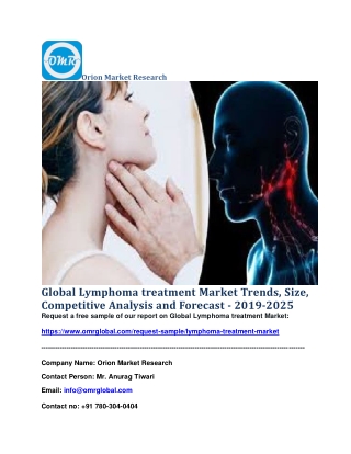 Global Lymphoma treatment Market Trends, Size, Competitive Analysis and Forecast - 2019-2025