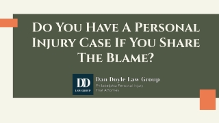 Do You Have A Personal Injury Case If You Share The Blame?