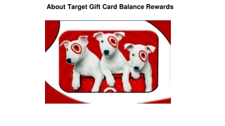 About Target Gift Card Balance Rewards