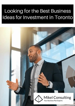 Looking for the Best Business Ideas for Investment in Toronto