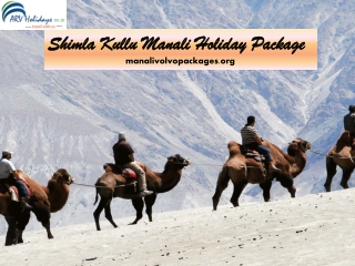 Shimla Kullu Manali holiday package