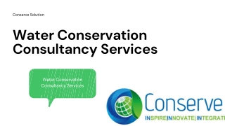 Water Conservation Consultancy Services