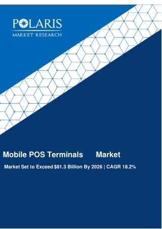 Mobile POS Terminals Market Strategies and Forecasts, 2017 to 2026