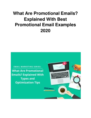 What Are Promotional Emails? Explained With Best Promotional Email Examples 2020
