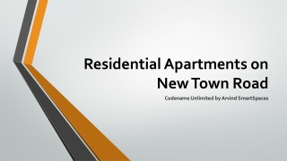 Residential Apartments on New Town Road