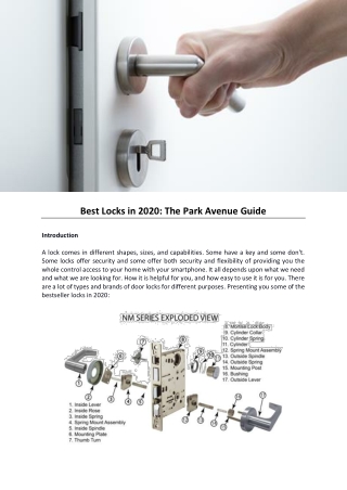 Best Locks in 2020: The Park Avenue Guide