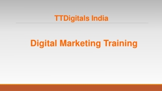 Digital Marketing Training - TTDigitals