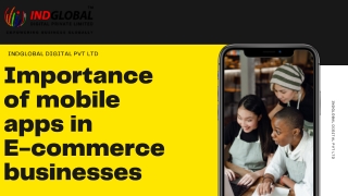Important of Mobile app in E-commerce Business