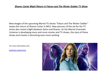 Sharon Carter Might Return in Falcon and The Winter Soldier TV Show