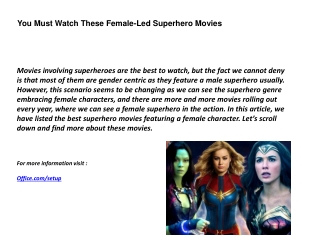 You Must Watch These Female-Led Superhero Movies