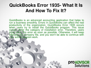 QuickBooks Error 1935- What It Is And How To Fix It?