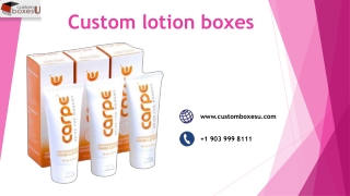 Custom Lotion Boxes Printing solutions in Texas