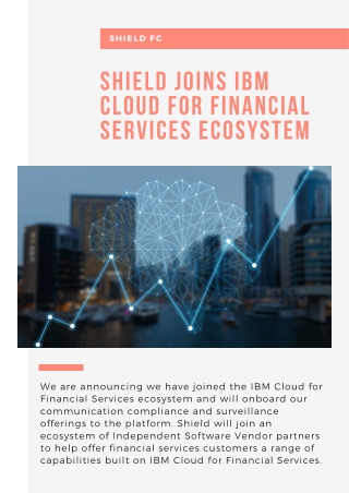 Financial Services Ecosystem - Shield Joins IBM Cloud