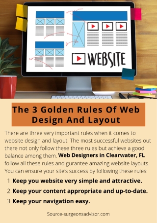 The 3 Golden Rules Of Web Design And Layout