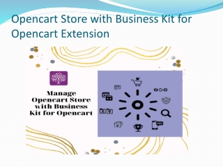 Opencart Store with Business Kit for Opencart