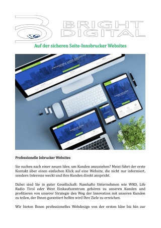 Auf der sicheren Seite-Innsbrucker Websites