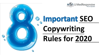 8 Important SEO Copywriting Rules for 2020