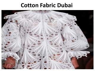 Cotton Fabric Dubai