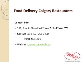 Food Delivery Calgary
