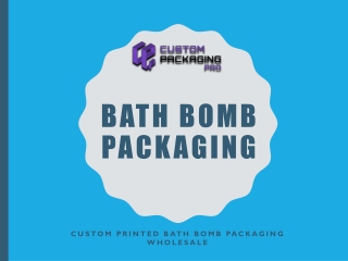 Bath bomb Packaging