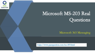 Microsoft 365 Messaging MS-203 Exam Questions