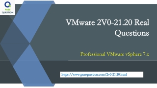 VCP-DCV 2020 2V0-21.20 Practice Test Questions