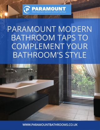 Modern Bathroom Taps