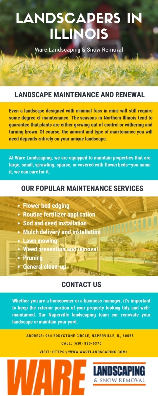 Landscapers in IL | Ware Landscaping & Snow Removal