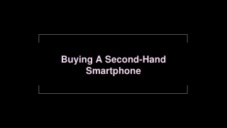 Second Hand Phones