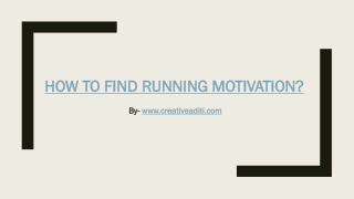 How to find running Motivation?