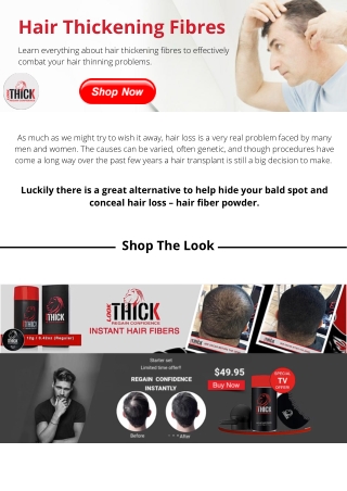 Choose The Perfect Hair Thickening Fibers