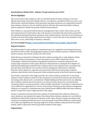 Data Governance Market Research Report 2020 – Industry Trends and Forecast to 2023
