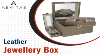 Optimum Leather Jewellery Box to store your precious Jewellery