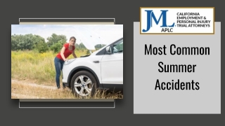 Most Common Summer Accidents