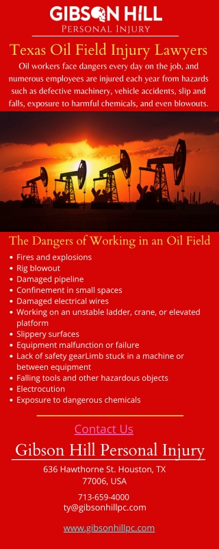 Texas Oil Field Injury Lawyers