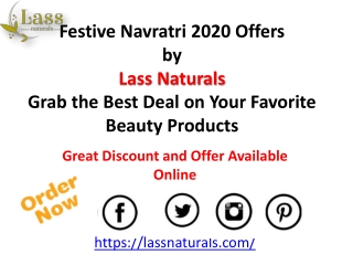 Lass Naturals - Navratri Festive Offers on Beauty Products of up to 30%