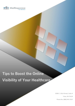Tips to Boost the Online Visibility of Your Healthcare Practice