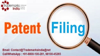 Excellent Patent Filing Services by Top IPR Firm