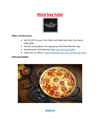 5% Off - Meal bay Restaurant Menu halal Food Takeaway South Yarra, VIC