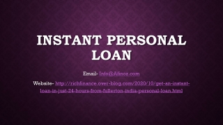 GET AN INSTANT LOAN IN JUST 24 HOURS FROM FULLERTON INDIA PERSONAL LOAN