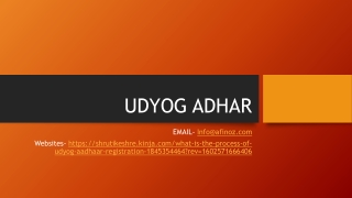 What is the Process of Udyog Aadhaar Registration?