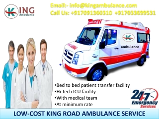 King Road Ambulance Service in Dibdih and Dhurwa Ranchi with Medical Amenities