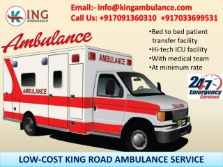 Fastest Road Ambulance Service in Doranda and Goasaintola Ranchi by King