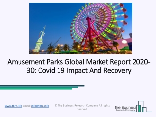 Amusement Parks Market 2020: Global Growth, Trends And Forecast