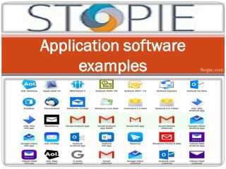 Application software examples