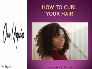 How to curl your hair