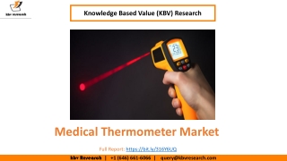 Medical Thermometer Market Size Worth $972.7 Million By 2026 - KBV Research