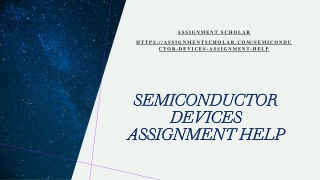 Semiconductor Devices Assignment Help assignmentscholar