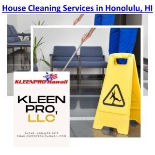 House Cleaning Services in Honolulu, HI