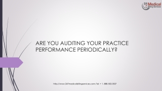 ARE YOU AUDITING YOUR PRACTICE PERFORMANCE PERIODICALLY?